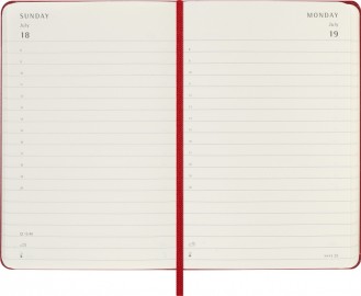 Moleskine Classic Planner 2027 Pocket 9x14cm Daily, hard  cover, 12 months, Scarlet Red