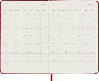 Moleskine Classic Planner 2027 Pocket 9x14cm Daily, hard  cover, 12 months, Scarlet Red