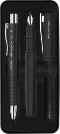 Faber Castell Poly black Set 241050 Fountain pen and Ballpen