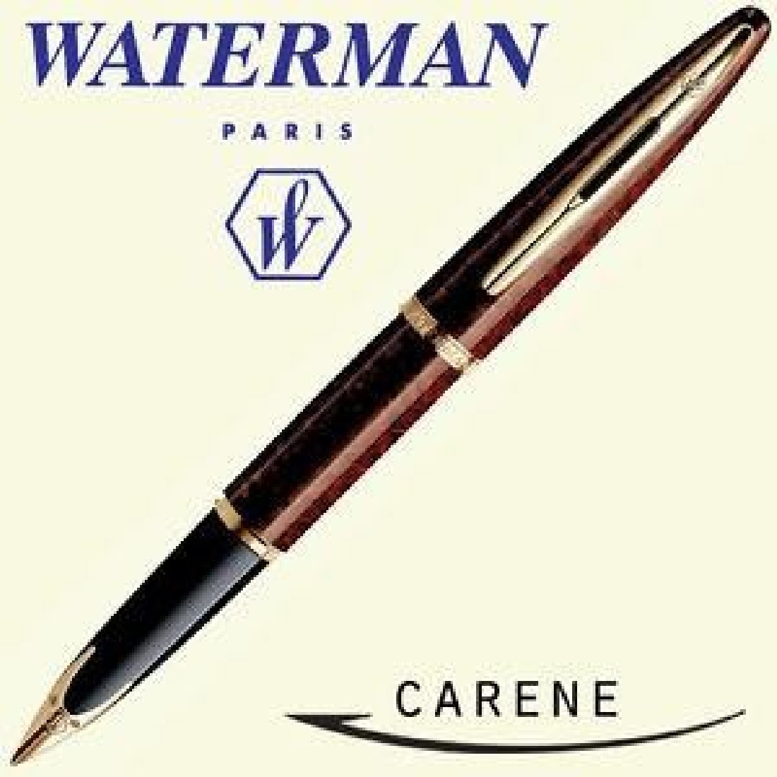 Waterman Carene Amber Tortoise GT Fountain pen FP