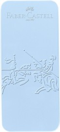 Faber Castell 201524 Grip Edition Set, Sky Blue, with Fountain Pen Nib and Ballpoint Pen,  in Metal Case