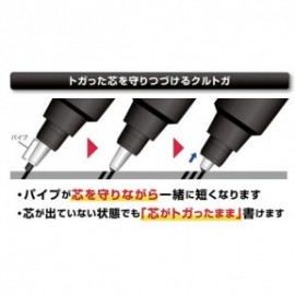 Uni Mitsubishi Pencil sharp pen Kurutoga Advance 0.5mm White, M5-5591P.1