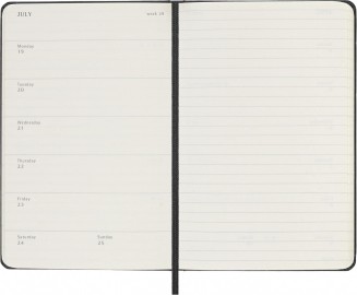 Moleskine Classic Planner 2027 Pocket 9x14cm Weekly, hard cover, 12 months, Black