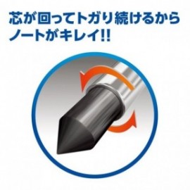 Uni Mitsubishi Mechanical pencil Kurutoga Standard  Pipe Slide Model  Silver 0,5 mm, M5-450 1P .26
