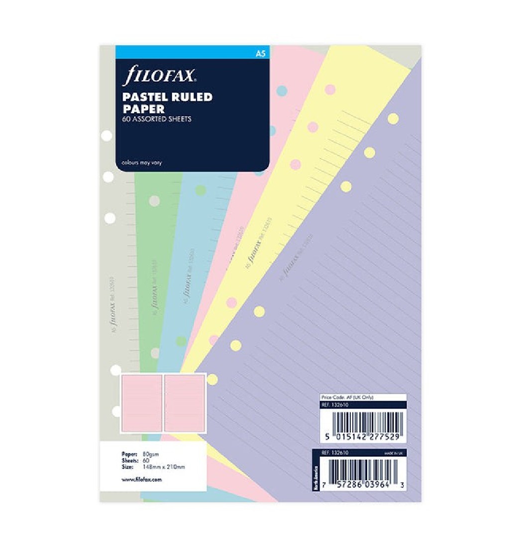 Refill Organizer Pastel Ruled A5 132610 Filofax