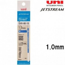 Uni Mitsubishi Ballpoint Pen Refill, Jetstream Compatible SXR-80-10K .33, 1mm, Blue