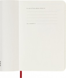 Moleskine Classic Planner 2027 Pocket 9x14cm Weekly, soft cover, 12 months, Scarlet Red
