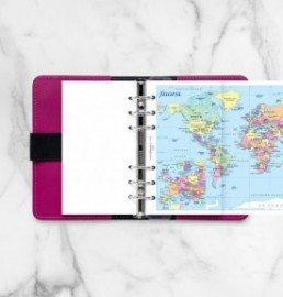 Filofax Refill Personal World Map 131904.