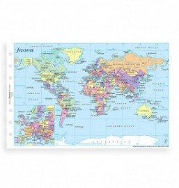 Filofax Refill Personal World Map 131904.