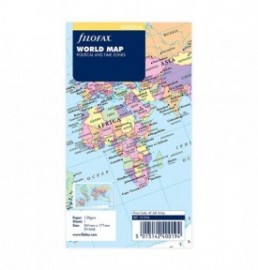 Filofax Refill Personal World Map 131904.