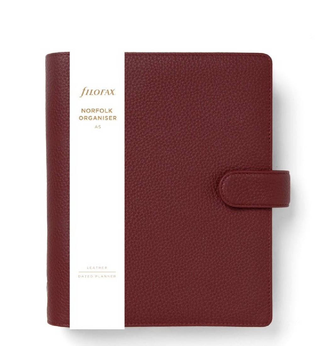 Filofax Organiser A5 Norfolk Currant, 022672.