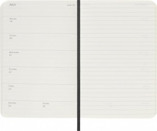 Moleskine Classic Planner 2027 Pocket 9x14cm Weekly, soft cover, 12 months, Black