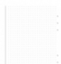 Refill Organizer A5 White Dotted Paper 132620 Filofax