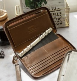 Filofax Organiser Personal Zip Malden Ochre 022704.