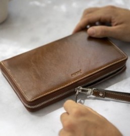Filofax Organiser Personal Zip Malden Ochre 022704.