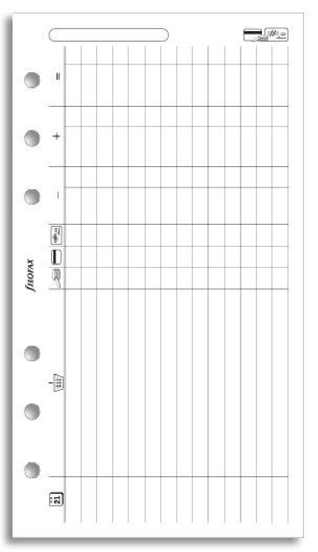 Refill Personal Finances 130618 Filofax