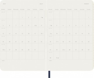 Moleskine Classic Planner 2027 Pocket 9x14cm Weekly, soft cover, 12 months, Sapphire Blue