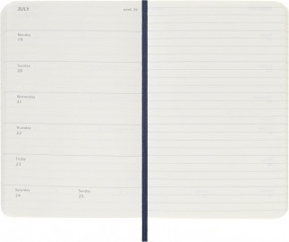 Moleskine Classic Planner 2027 Pocket 9x14cm Weekly, soft cover, 12 months, Sapphire Blue