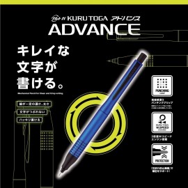 Uni Kurutoga Advance Upgrade Model 0.5mm, Mechanical Pencil, Navy Body, M5-10301P.9