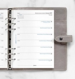 Refill A5 2027 Greek Week on one page - Multilanguage 27-68517 Filofax