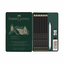 Faber Castell Pitt Graphite Matte Pencils Tin of 12 115220