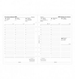 Refill A5 2027 Greek Week on two pages - Ελληνικό 27-68567 Filofax