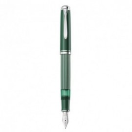 Pelikan M815 Metal Striped Green Special Edition Fountain Pen