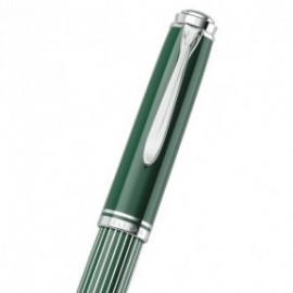 Pelikan M815 Metal Striped Green Special Edition Fountain Pen