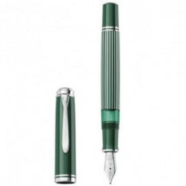 Pelikan M815 Metal Striped Green Special Edition Fountain Pen
