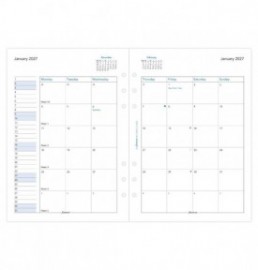 Refill A5 2027 Month On Two Pages 27-68510 Filofax