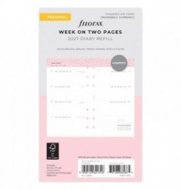 Refill 2027 Personal Confetti Week On Two Pages 27-68491 Filofax