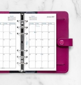 Refill Personal 2027 Month On Two Pages 27-68410 Filofax