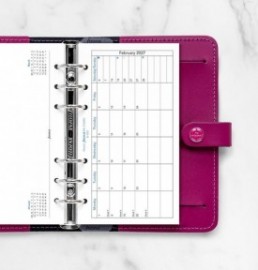 Refill Personal 2027 Month on one Page 27-68405 Filofax
