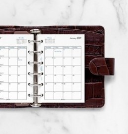 Refill Pocket 2027 Month On Two Pages 27-68210 Filofax