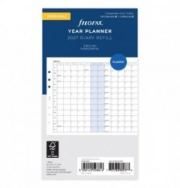Refill Personal 2027 Horizontal Planner 27-68401 Filofax