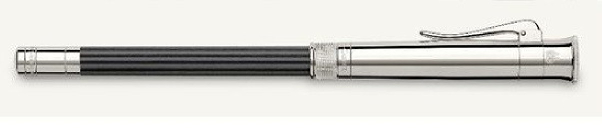 Graf Von Faber Castell Perfect Pencil Black,  118568 platinum plated