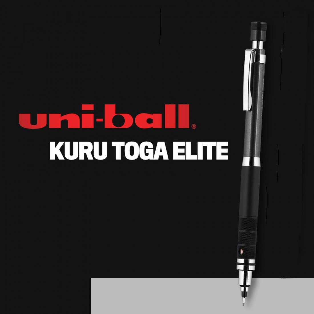 Uni Kurutoga Gun Metallic 0.5mm Mechanical Pencil Black Japan mitsubishi M5 1017