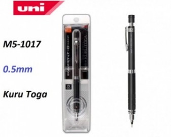 Uni Kurutoga Gun Metallic 0.5mm Mechanical Pencil Black Japan mitsubishi M5 1017