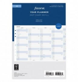 Refill A5 2027 Year Planner Vertical 27-68501 Filofax