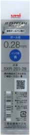 Uni Mitsubishi Pencil Jetstream Edge SXR-203-28.33 Ballpoint Pen Refill, 0.28, Blue