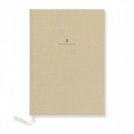 Graf Von Faber Castell Linen bound plain notebook A4 Golden Brown, 188625