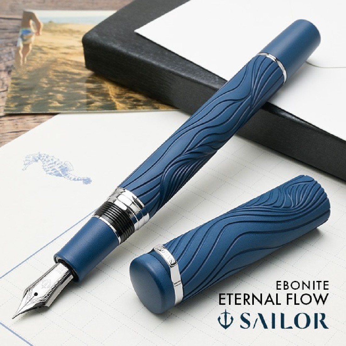 Sailor Limited Edition Fountain Pen Ebonite Eternal Flow