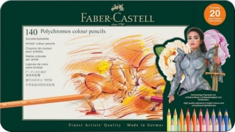 Faber Castell Art and Graphic Polychromos Colour Pencils Tin of 140 Coloured Pencils, 110014