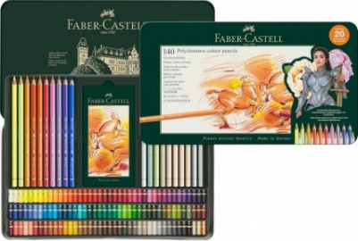 Faber Castell Art and Graphic Polychromos Colour Pencils Tin of 140 Coloured Pencils, 110014