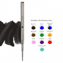 Monteverde USA Soft Roll Ballpoint Refill To Fit Montblanc Ballpoint Pens, Medium Point,  M133, 2pcs.