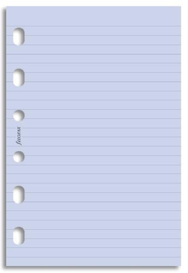 Filofax Refill Pocket Lavender ruled 213015