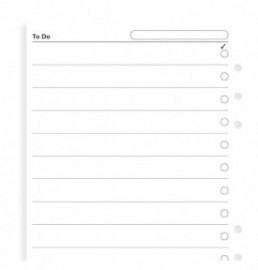 Filofax Refill  A5 To Do 342211