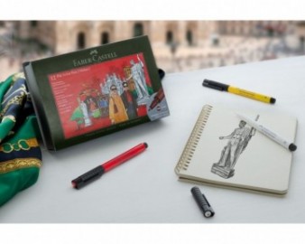 Faber Castell 12 Pitt Artist Pens, Milan, gift set 267182