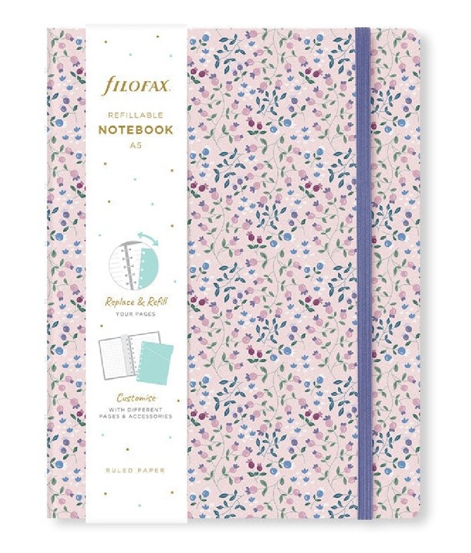 Notebook Refillable Ruled A5 Meadow Blue 179539 Filofax