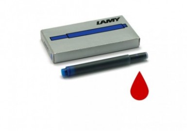 LAMY T10 giant ink cartridges 5 pieces red